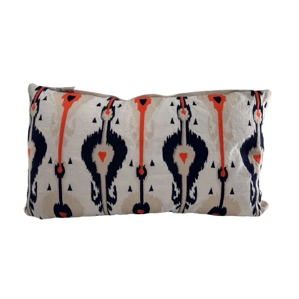 Devi‎ Designs Santorini Emb Ikat Decorative Pillow 14x23 Southwestern Bohemian